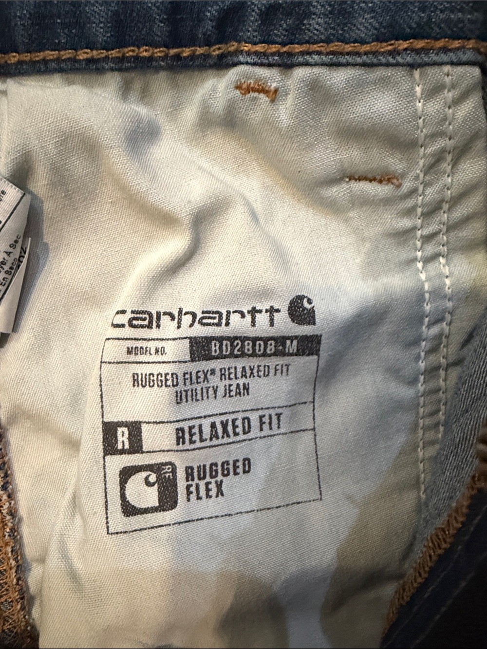 CARHARTT Men's Rugged Flex Relaxed Fit Utility Jean 38x32 - Picture 4 of 12